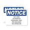Signmission Hot Zone Authorized Personnel Only PPE Required OSHA Notice Sign, Vinyl Decal, 10in W x 7in L, 2PK OS-2PACK-NS-D-710-L-13533 - alternate 1